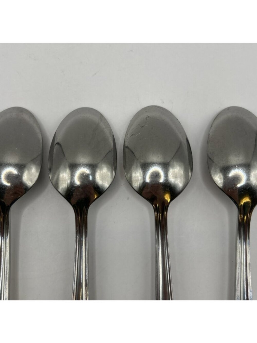 7 Mikasa Classico Satin Teaspoons 18/8 Stainless Gerald Patrick 6.25" Spoons - Picture 15 of 16